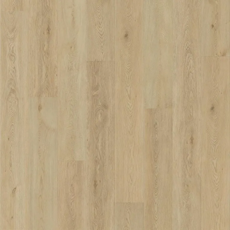 Royal 5mm Vinyl Plank in 'Desert' color, showcasing a realistic wood grain texture with light, natural tones, ideal for flooring solutions.