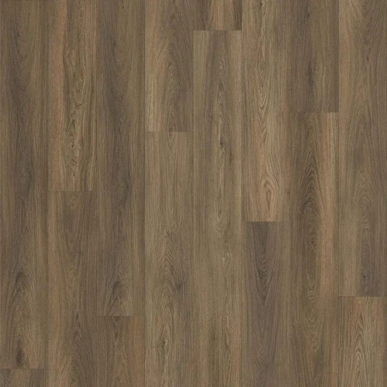 Hazelnut vinyl plank from Royal 5mm Vinyl collection, showcasing a realistic wood grain texture and rich brown tones, designed for durability and easy maintenance.