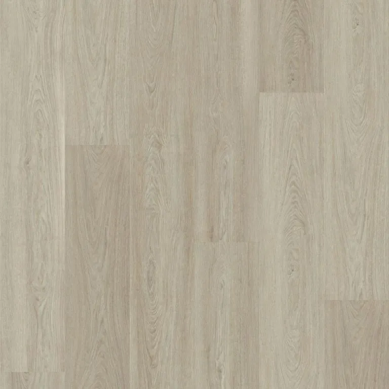 Soft Ash Grey vinyl plank swatch from Royal 5mm Vinyl collection, showcasing a realistic wood grain texture and ultra-matte finish, designed for durability and easy maintenance.