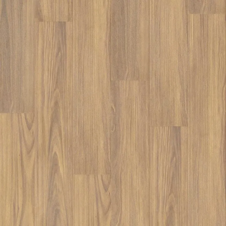 Spotted Gum laminate flooring planks showcasing a realistic timber design, emphasizing durability and water resistance, part of the RoyalStep 12mm range by Royal Floors.