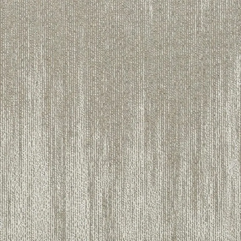 Pewter-colored texture of Horizon carpet tile, showcasing a linear design suitable for bespoke flooring patterns in residential and commercial spaces.