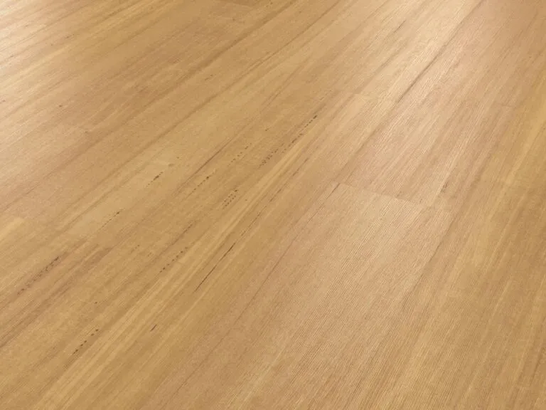 Tasmanian Oak luxury vinyl flooring showcasing a natural wood appearance with long, wide planks, ideal for modern interior spaces.