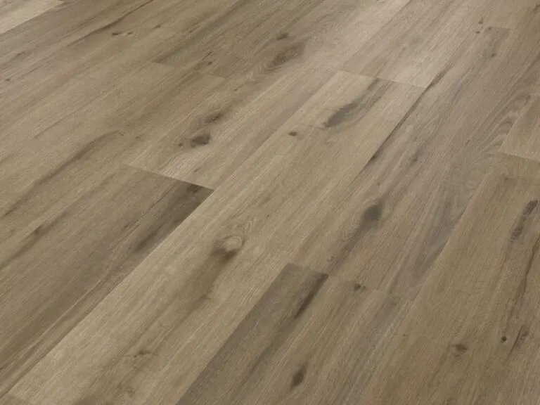 Potter Oak luxury vinyl plank flooring showcasing natural wood grain textures and warm color variations, ideal for modern residential and commercial spaces.