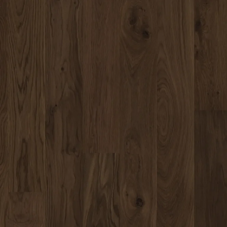 Rich Brown Royal AquaCore Oak engineered timber flooring, showcasing a classic natural grain suitable for residential spaces.