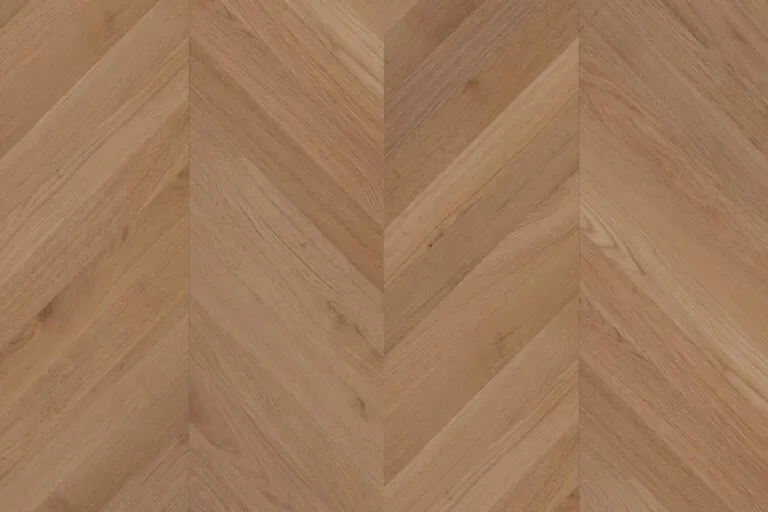 Royal Floors European Oak chevron timber flooring in Fawn Oak, detail