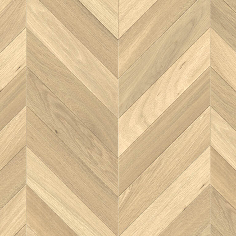 European Oak Chevron flooring in Mellow Beige, swatch