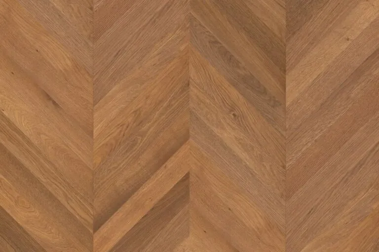 Royal Floors European Oak chevron timber flooring in Russet Smoke, detail