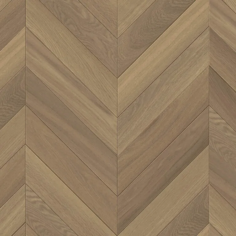 Royal Floors European Oak chevron timber flooring in Tan Brown, swatch