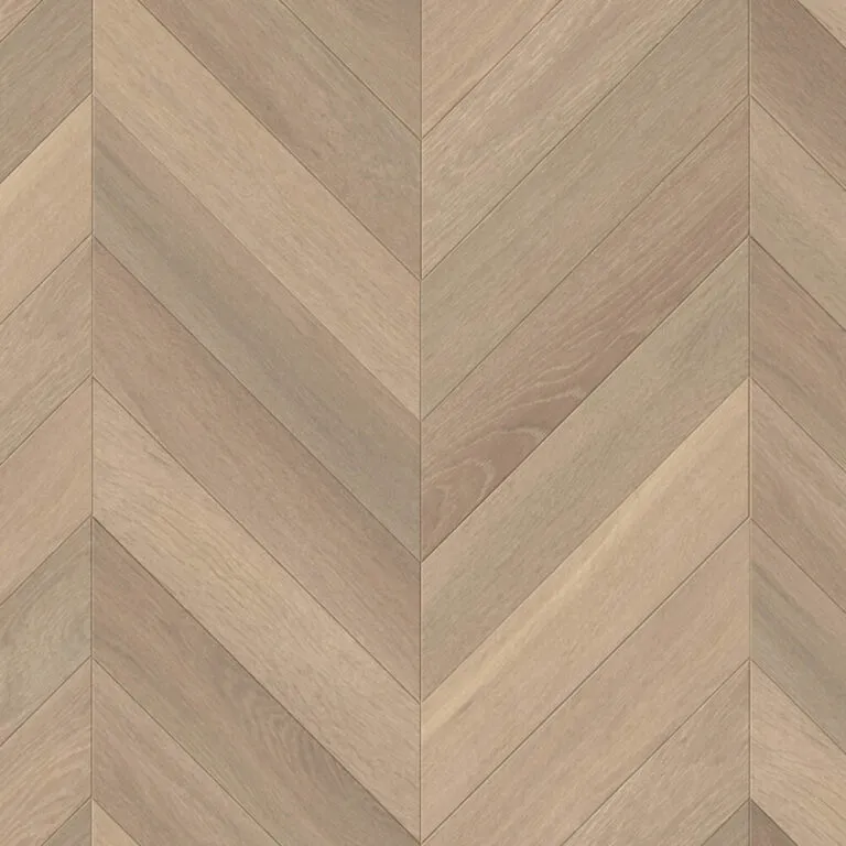 Royal Floors European Oak chevron timber flooring in Terrace Grey, swatch