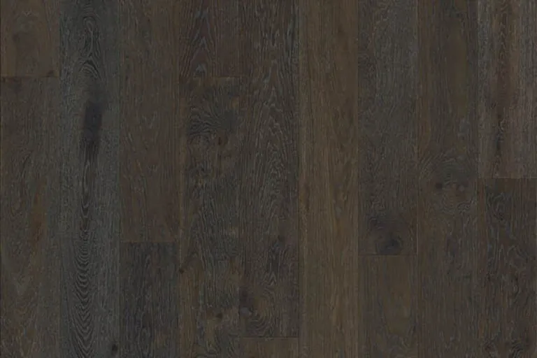 Royal Floors European Oak Natural Grade timber flooring in Charcoal Grey, plank detail