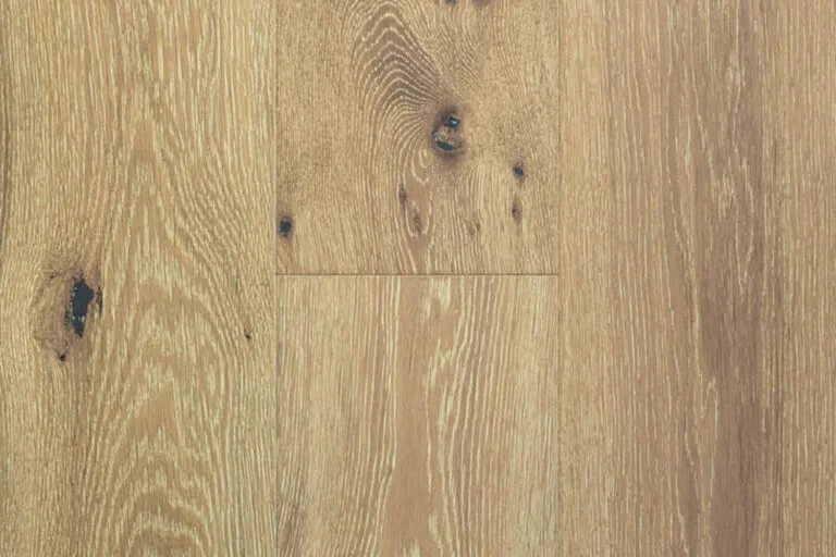 Royal Floors European Oak Natural Grade timber flooring in Lime Wash, plank detail
