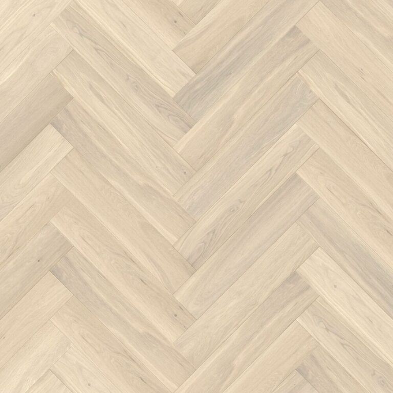 European Oak Herringbone Antique White
