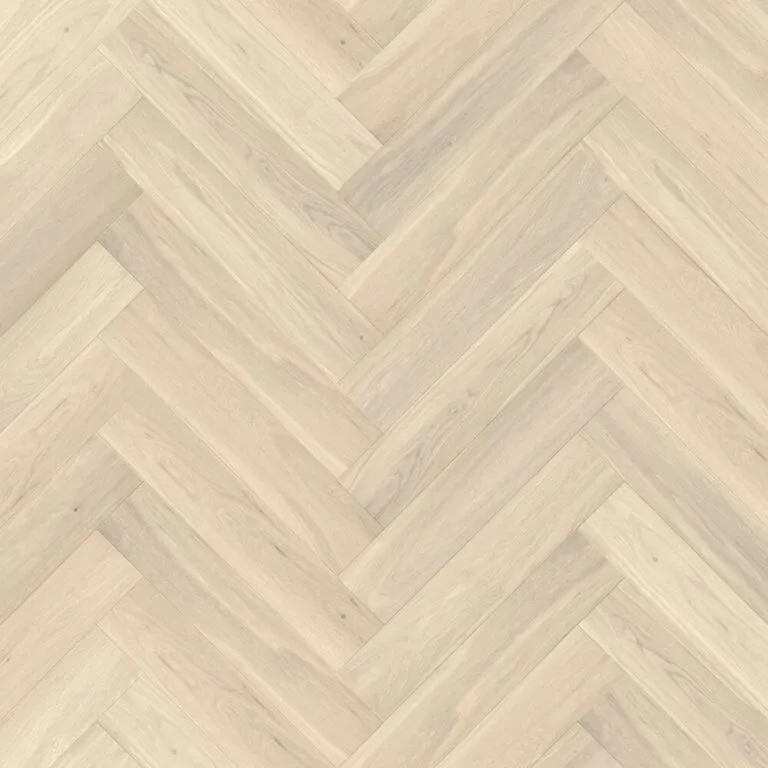 European Oak Herringbone Antique White