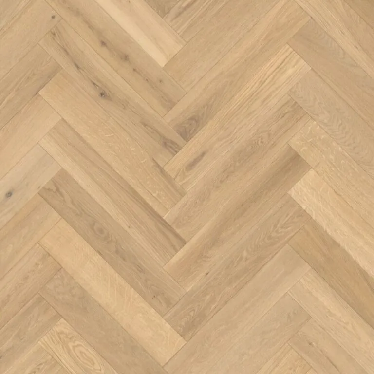 Royal Floors European Oak herringbone timber flooring in Tinge Clay, swatch