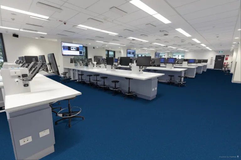 Royal Floors Safeguard R10 safety vinyl flooring in Blue, room scene
