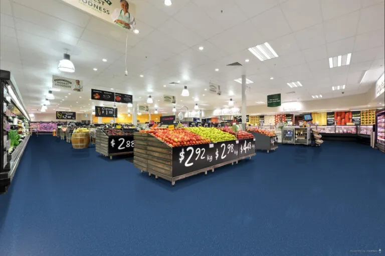 Royal Floors Safeguard R11 safety vinyl flooring in Cobalt, room scene
