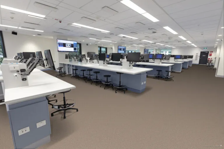 Royal Floors Safeguard R12 safety vinyl flooring in Desert, room scene
