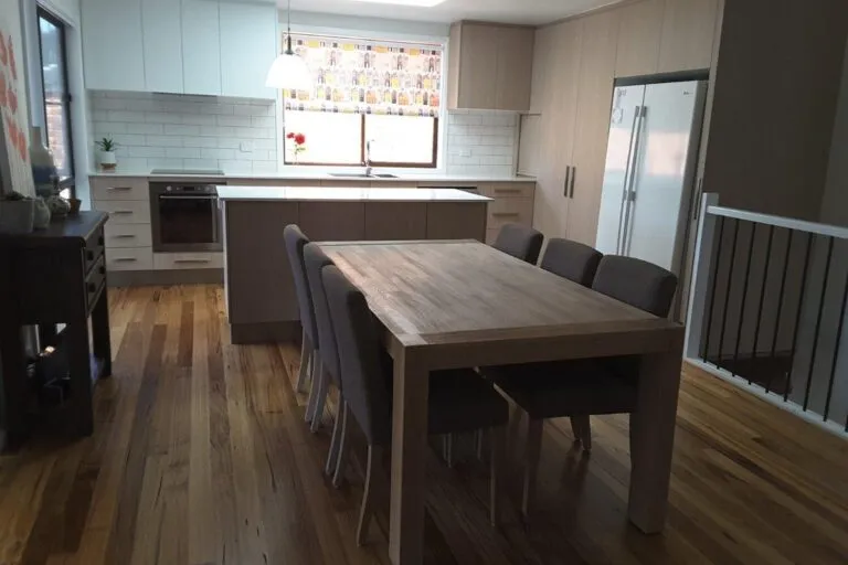Royal Floors Wormy Chestnut solid timber flooring, installed